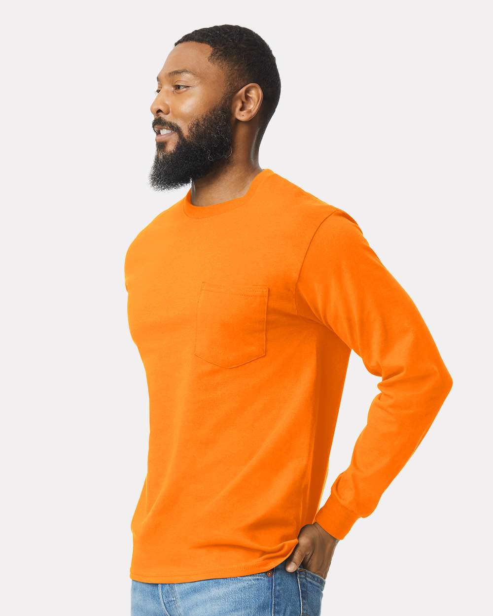 Gildan - Ultra Cotton® Long Sleeve Pocket T-Shirt - 2410