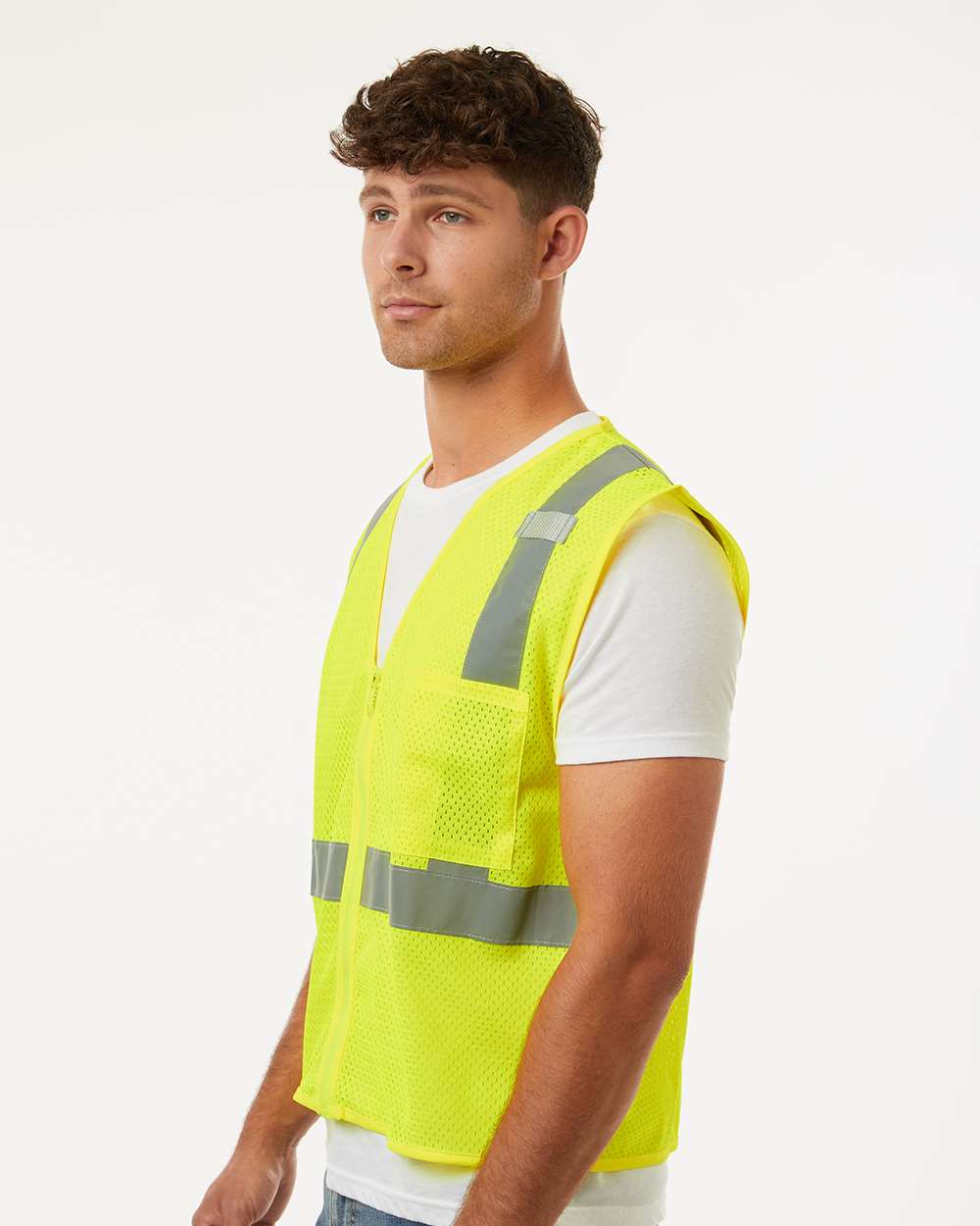 Kishigo - Single Pocket Zipper Mesh Vest - 1089-1090